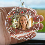 My Mind Still Talks To You Custom Photo Memorial Gifts - Personalized Rear View Mirror Accessory 3