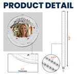 My Mind Still Talks To You Custom Photo Memorial Gifts - Personalized Rear View Mirror Accessory 4