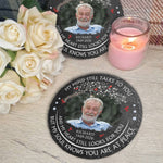 My Mind Still Talks To You Custom Photo Memorial Loss Of Loved Ones Gifts - Personalized Garden Stone 4