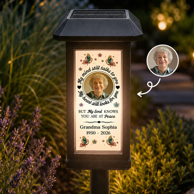 My Mind Still Talks To You - Personalized Solar Garden Light