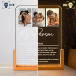 My Person The One Who Knows Your Heart Custom Photo - Personalized Night Light 3