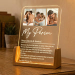 My Person The One Who Knows Your Heart Custom Photo - Personalized Night Light 4
