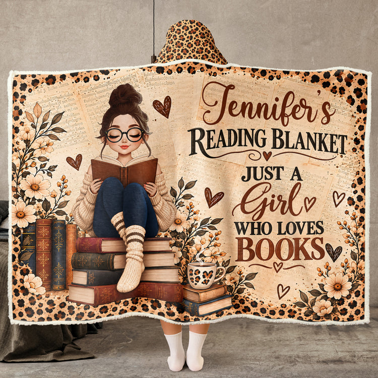 My Reading Blanket - Gifts For Her, Book Lovers, Daughter, Sister, Wife - Personalized Blanket 1