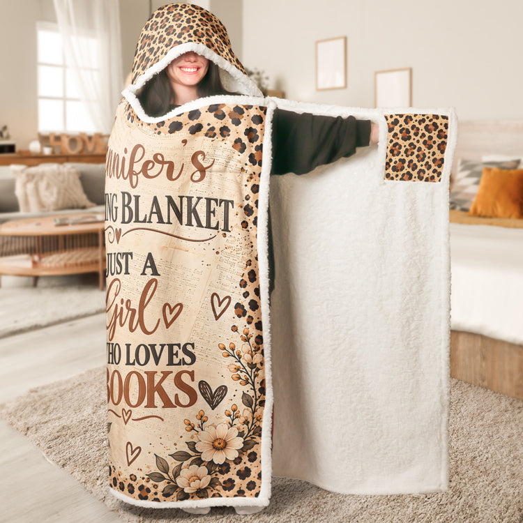 My Reading Blanket - Gifts For Her, Book Lovers, Daughter, Sister, Wife - Personalized Blanket 4