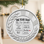 My Running Moment - Personalized Ornament 2