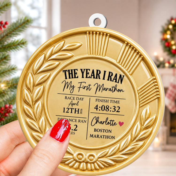 My Running Moment - Personalized Ornament 6