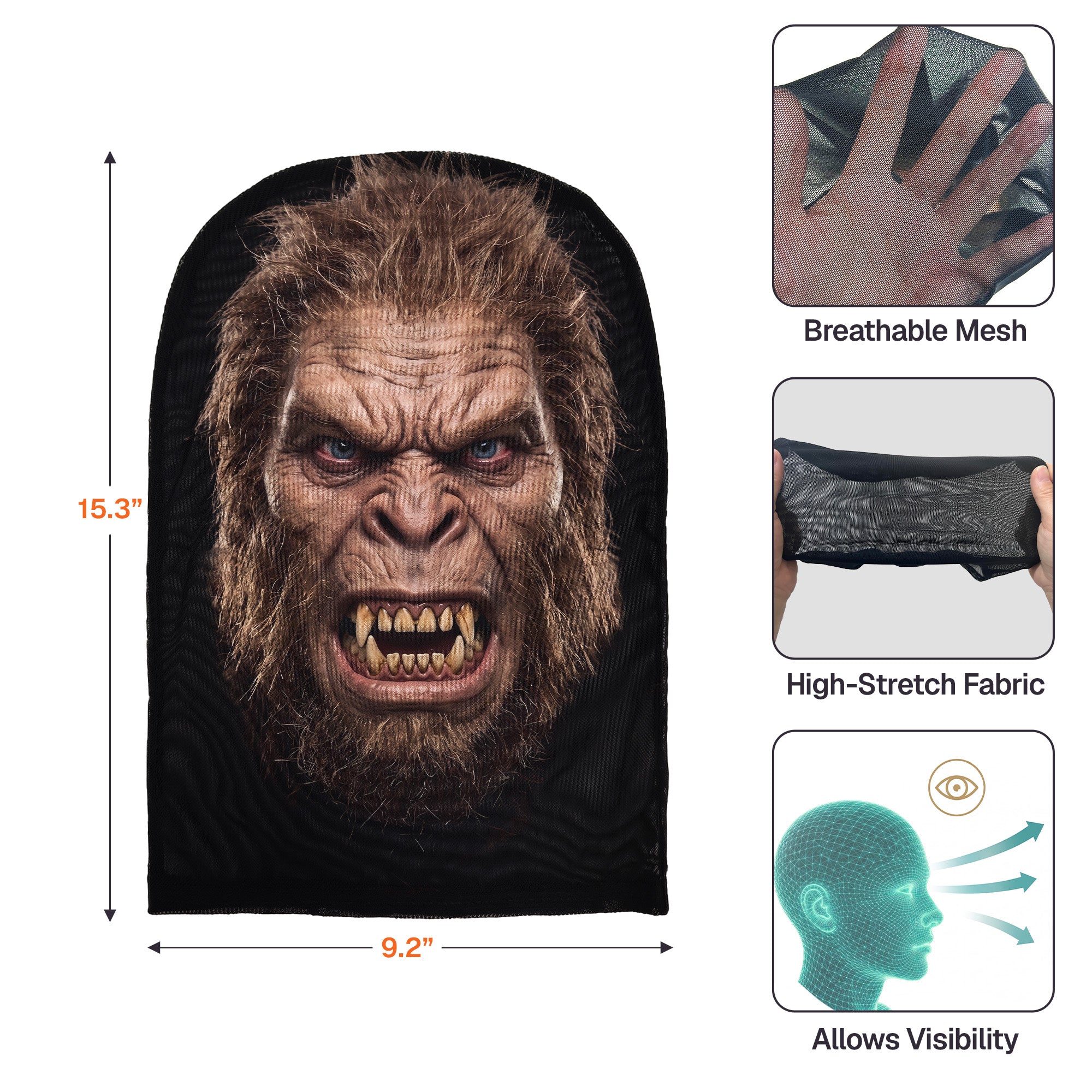 Mystical Cryptid Mask - Personalized Balaclava Mask 6