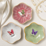 Name & Birth Flower Ring Dish Gifts For Her, Friends, Sisters - Personalized Jewelry Dish 2
