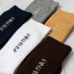 Name In Runes Viking - Personalized Embroidered Socks 3