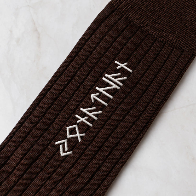 Name In Runes Viking - Personalized Embroidered Socks 4