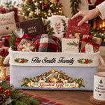 Nativity The Greatest Gift Of All - Decors Christian Gifts For Family - Personalized Storage Basket 3