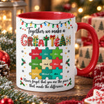 Never Forget That You Are The Piece That Made The Difference - Coworker Thank You - Personalized Mug 1