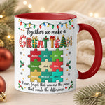 Never Forget That You Are The Piece That Made The Difference - Coworker Thank You - Personalized Mug 3