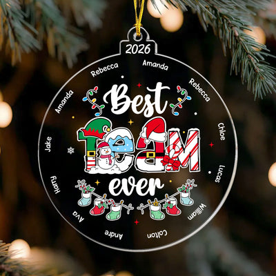 Never Forget The Difference You Make Best Team Custom Name Coworkers Gifts - Personalized Ornament