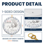 Never Forget The Difference You Make Christmas Gifts Striped Pattern - Personalized Ornament 6