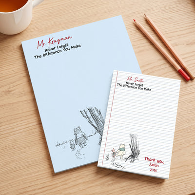 Never Forget The Difference You Make - Thank You Gift For Boss, Teacher, Mentor - Personalized Notepad
