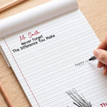 Never Forget The Difference You Make - Thank You Gift For Boss, Teacher, Mentor - Personalized Notepad 3
