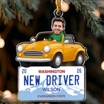 New Driver Custom State Car Plate First Teenager Car Gift - Personalized Ornament 3