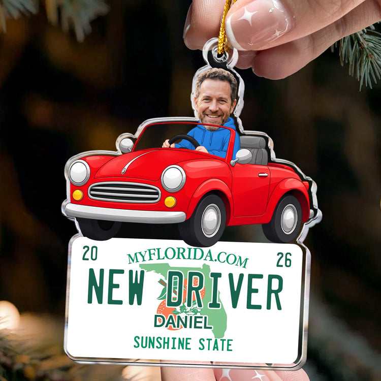 New Driver Custom State Car Plate First Teenager Car Gift - Personalized Ornament 4