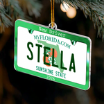 New Driver Custom State Car Plate Ornament, First Teenager Car Gift - Personalized Ornament 3