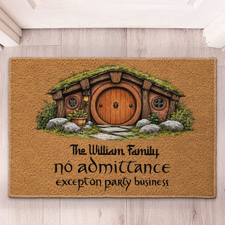 No Admittance Except On Party Business - Funny - Personalized Doormat 2