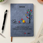 No Matter Where Life Takes Us, You Will Always Have My Heart Gift For Sister, Sibling, Besties - Personalized Journal 5