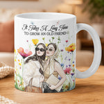 No One Will Ever Be As Entertained By Us As Us Custom Watercolor Friends Photo Gifts For Her - Personalized Mug 4