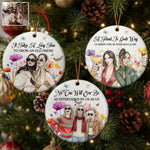 No One Will Ever Be As Entertained By Us As Us Custom Watercolor Photo New Version - Personalized Ornament 1