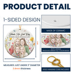 No One Will Ever Be As Entertained By Us As Us Custom Watercolor Photo New Version - Personalized Ornament 2