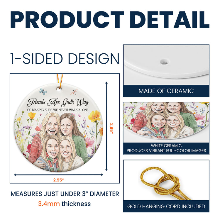 No One Will Ever Be As Entertained By Us As Us Custom Watercolor Photo New Version - Personalized Ornament 2