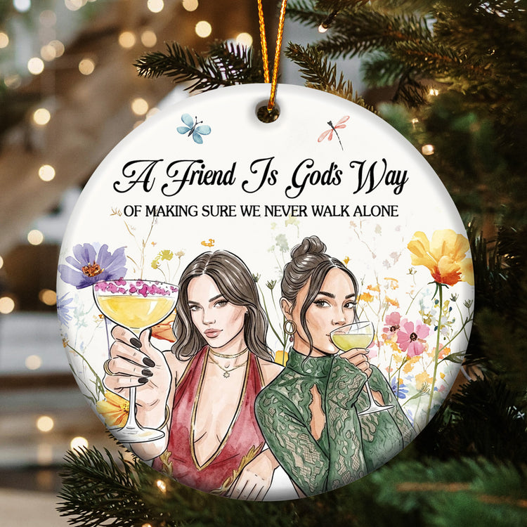 No One Will Ever Be As Entertained By Us As Us Custom Watercolor Photo New Version - Personalized Ornament 4