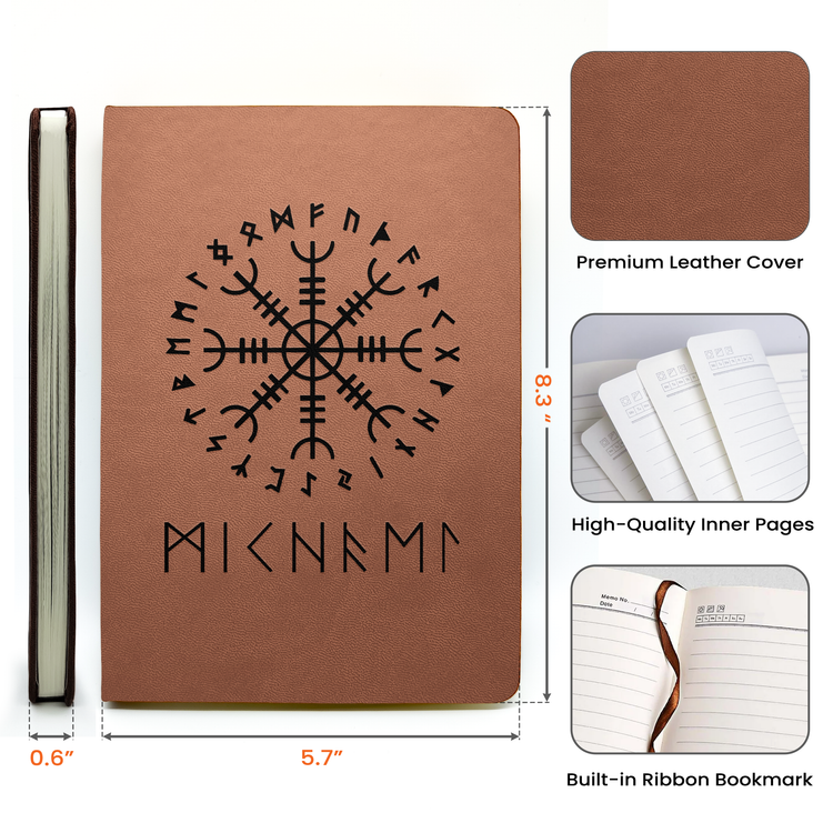 Norse Mythology, Name In Viking Runes - Personalized Journal 6