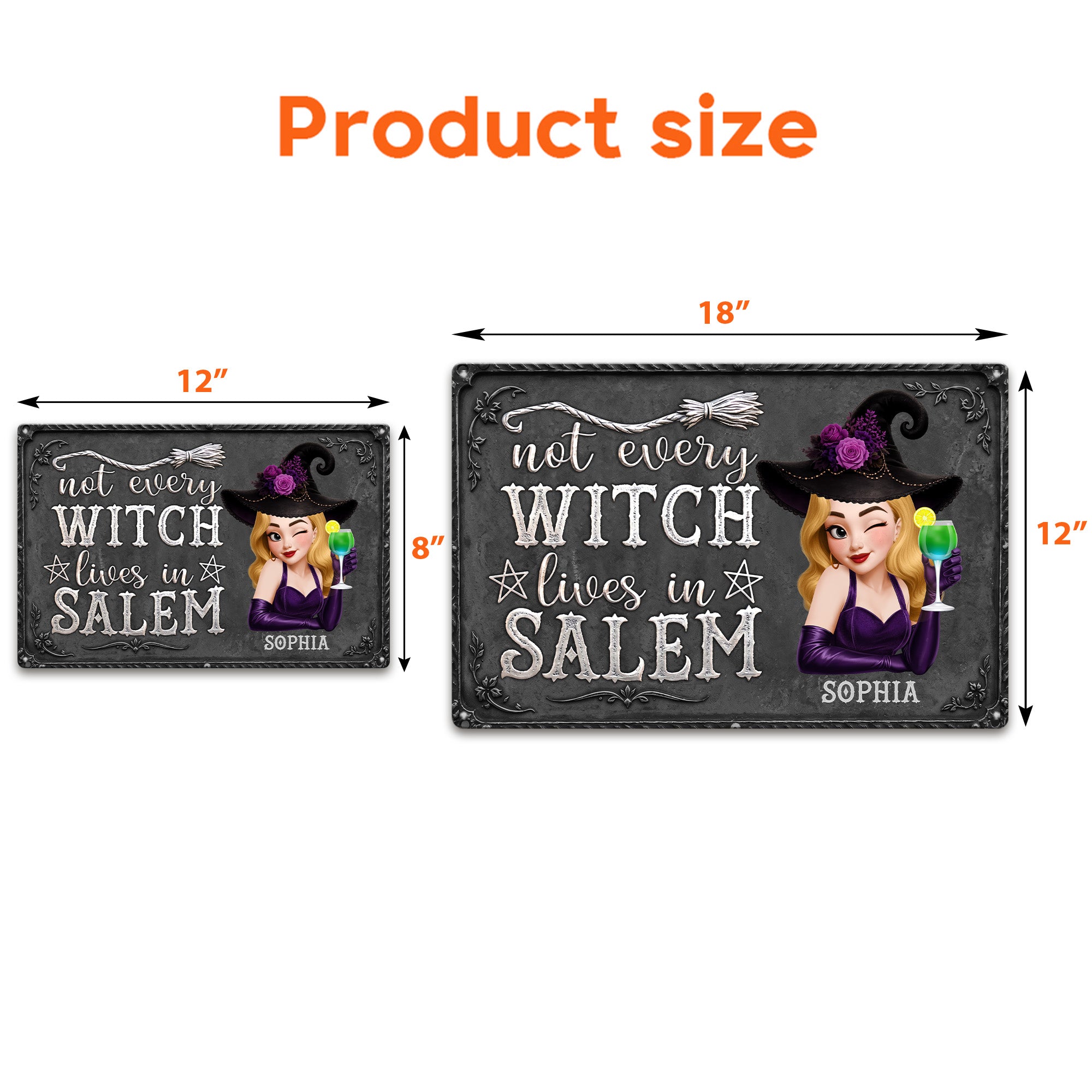 Not Every Witch Lives In Salem - Personalized Metal Sign 6