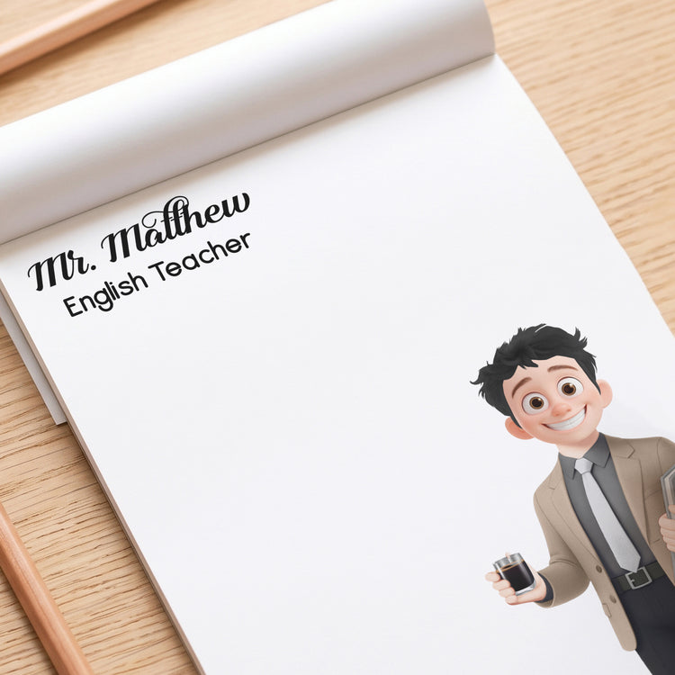 Office Desk Decor - Gift For Colleagues, Coworkers, Boss - Personalized Notepad 3