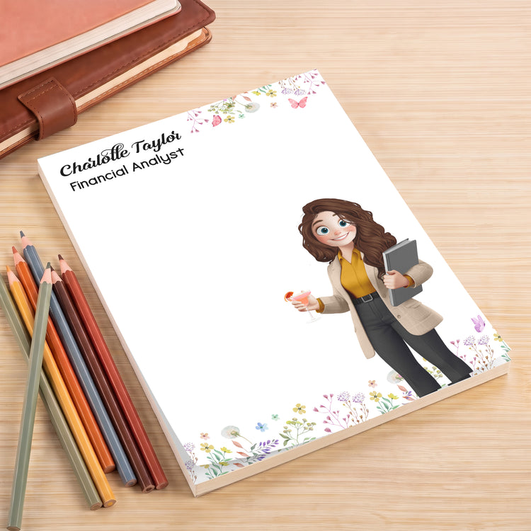 Office Desk Decor - Gift For Colleagues, Coworkers, Boss - Personalized Notepad 4