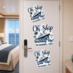 Oh Ship Cruise Door Signs Stateroom Decor Cruising Family Vacation, Girls Trip, Birthday Trip - Personalized Magnet 2