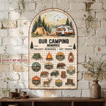 Our Camping Adventures - Personalized Magnet Board 1