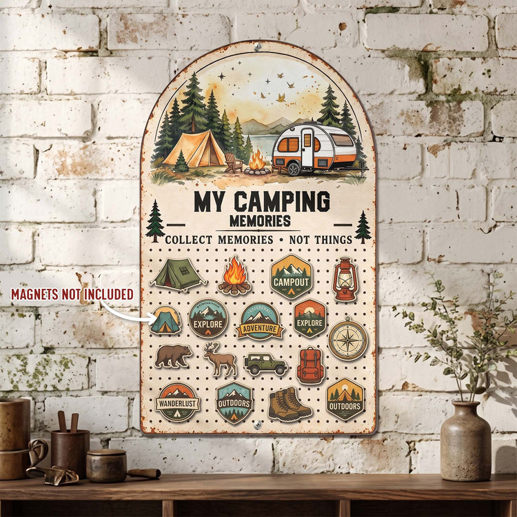 Our Camping Adventures - Personalized Magnet Board 2