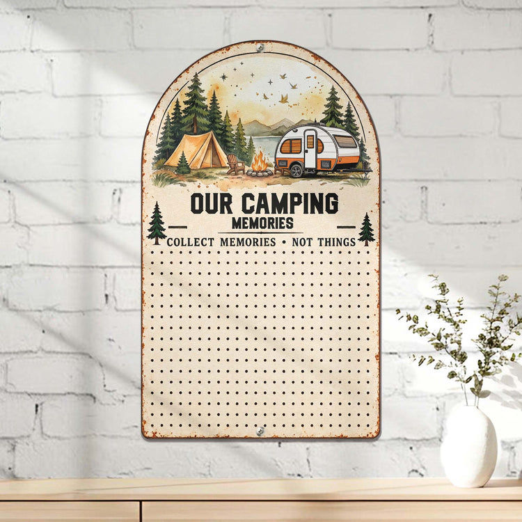 Our Camping Adventures - Personalized Magnet Board 3