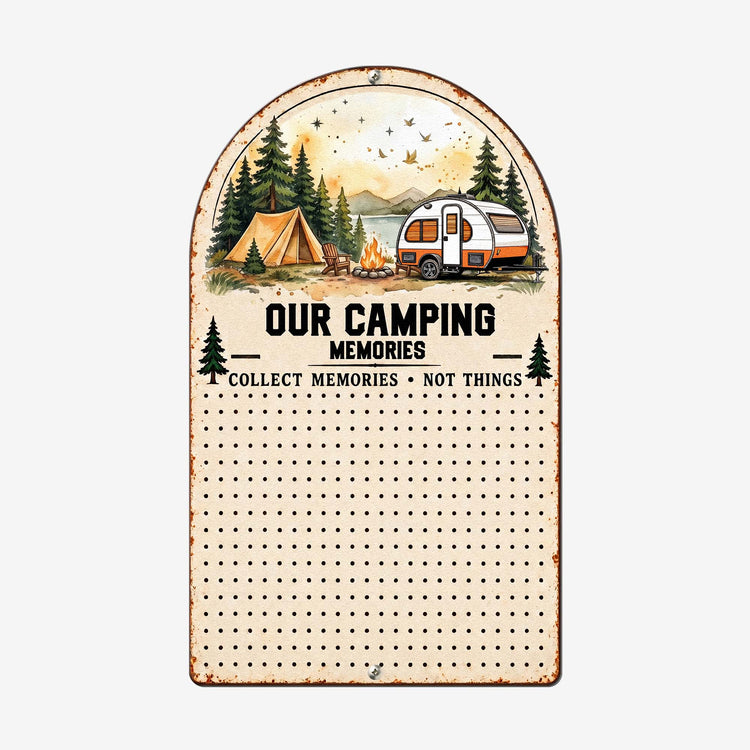 Our Camping Adventures - Personalized Magnet Board 5