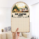 Our Camping Adventures - Personalized Magnet Board 6