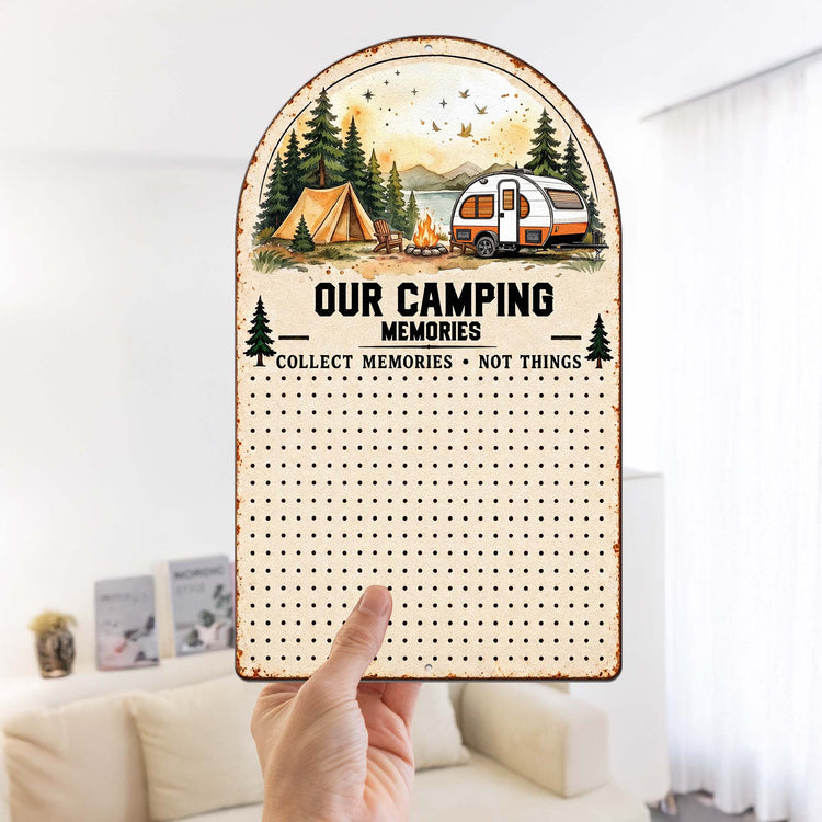 Our Camping Adventures - Personalized Magnet Board 6
