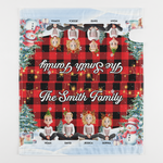 Our Family Festive Plant Buffalo Plaid - Personalized Mailbox Cover 4