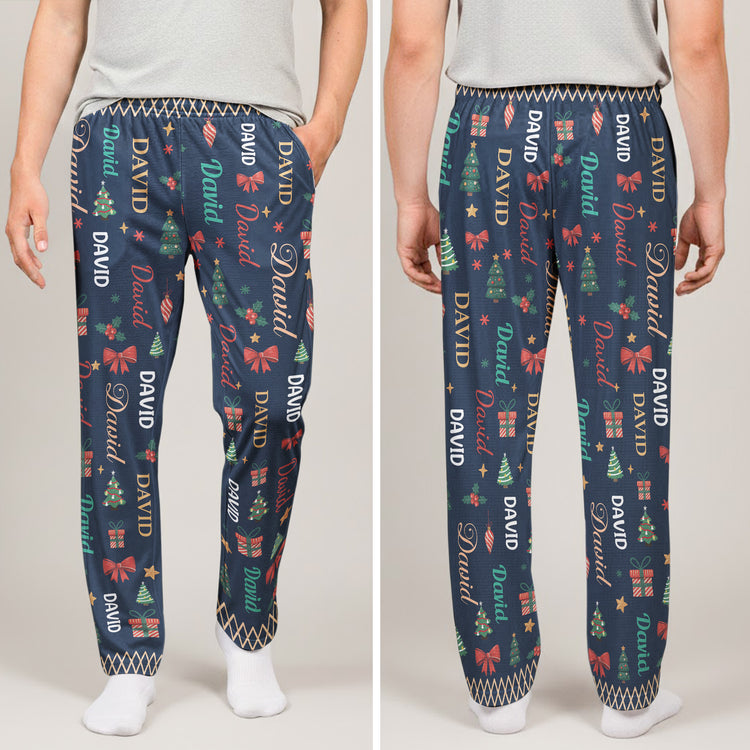 Our Family Matching Word Art - Personalized Lounge Pants 4