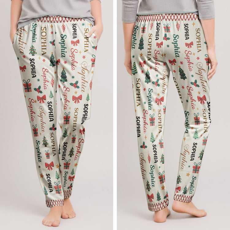 Our Family Matching Word Art - Personalized Lounge Pants 5