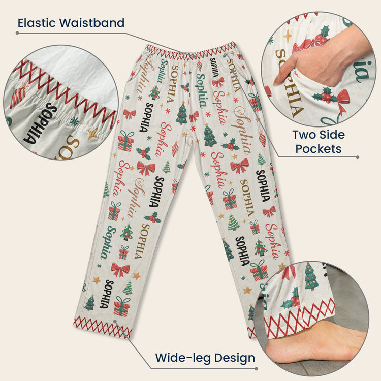 Our Family Matching Word Art - Personalized Lounge Pants 7