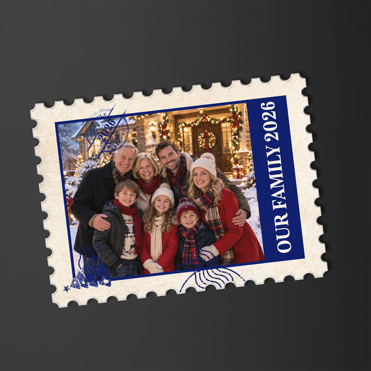 Our Family Postage Stamp - Personalized Magnet 4