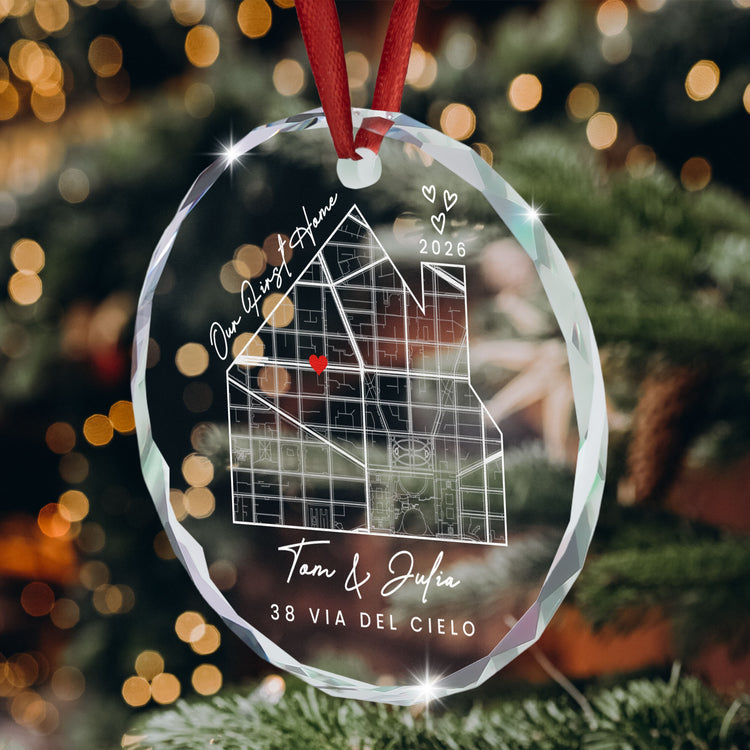 Our First New Home 1st Christmas Gifts For Newlywed Couples - Personalized Ornament 5