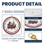 Our Friendship Is Endless Striped Pattern Christmas Gifts For Friends - Personalized Ornament 6