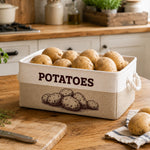 Pantry Storage Potato, Onion, Garlic, Veggie - Custom For Wife, Grandma, Mom - Personalized Storage Basket 3